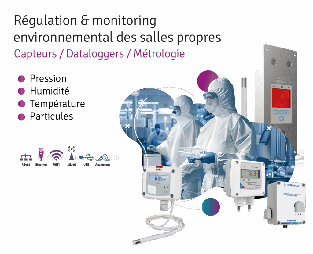 Maîtrisez vos environnements contrôlés – Enregistreurs/capteurs connectés